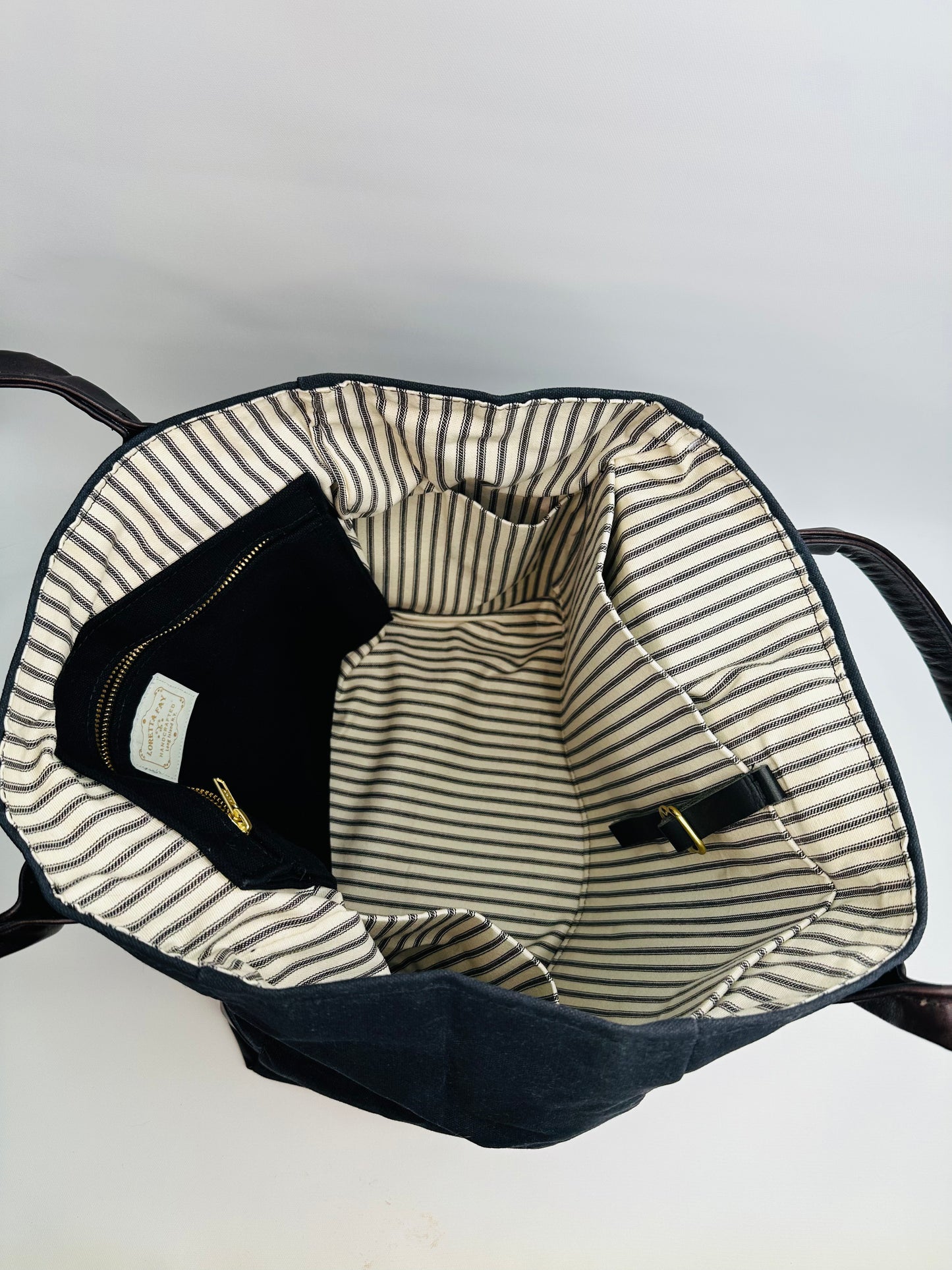 Waxed Canvas Tote Black
