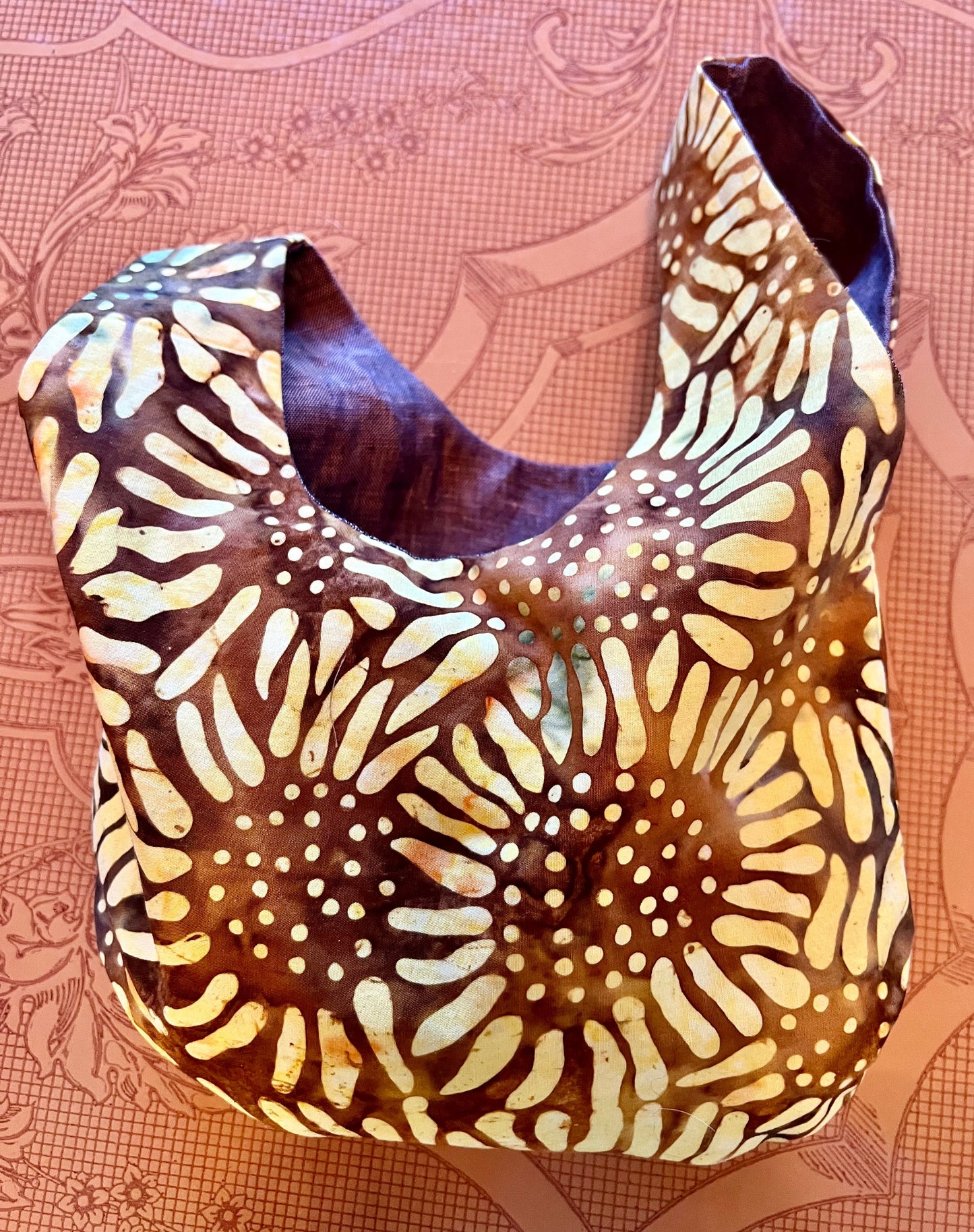 Knot bag, Batik Sunflower medium